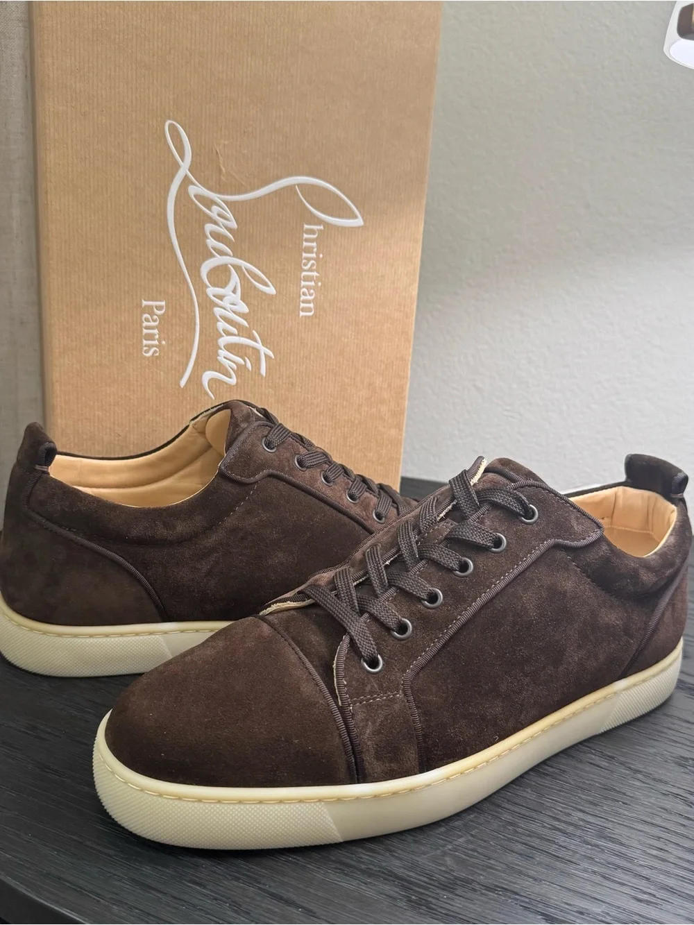 Christian Louboutin Rantulow Orlato Suede Brown Cosme 43.5 - Picture 4 of 8